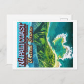 NA PALI COAST - KAUAI INSEL - HAWAII POSTKARTE (Vorne/Hinten)