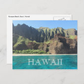 na pali coast kauai postkarte (Vorne/Hinten)