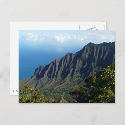 Na Pali Coast on Kauai Postcard Postkarte (Vorne/Hinten)