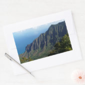 Na Pali Coast on Kauai rechteckige Aufkleber (Umschlag)