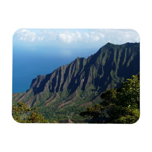 Na Pali Coast on Kauai rechteckigen Magneten Magnet (Horizontal)