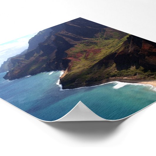 Na Pali Coast Poster (Ecke)