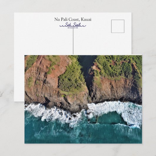 Na Pali Coast Postkarte (Vorne/Hinten)