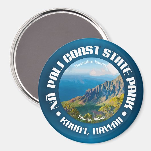 Na Pali Coast SP Magnet (Vorderseite/Rückseite)