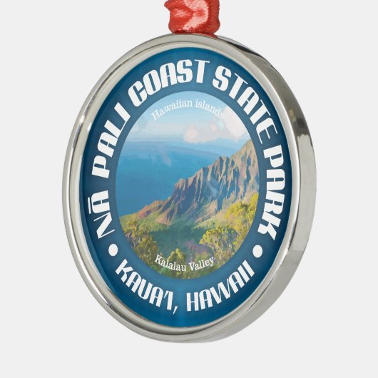 Na Pali Coast SP Ornament Aus Metall (Links)