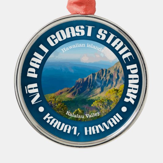 Na Pali Coast SP Ornament Aus Metall (Vorne)