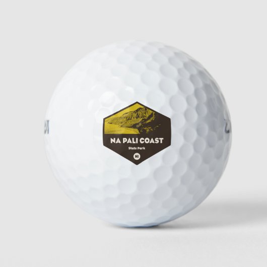 Nā Pali Coast Staat Park Hawaii Golfball (Vorderseite)