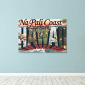 Na Pali Coast Staat Park, Hawaii Leinwanddruck (Insitu (Holzboden))