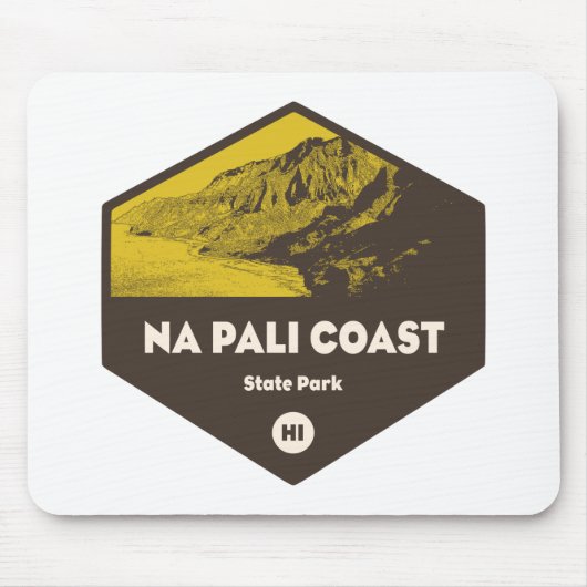 Nā Pali Coast Staat Park Hawaii Mousepad (Vorne)