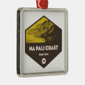 Nā Pali Coast Staat Park Hawaii Ornament Aus Metall (Rechts)