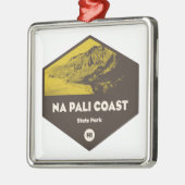 Nā Pali Coast Staat Park Hawaii Ornament Aus Metall (Links)