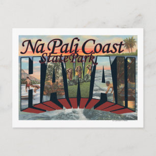 Na Pali Coast Staat Park, Hawaii Postkarte