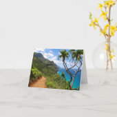 Nā Pali Coast Staat Park, Kauai Card Karte (Gelbe Blume)