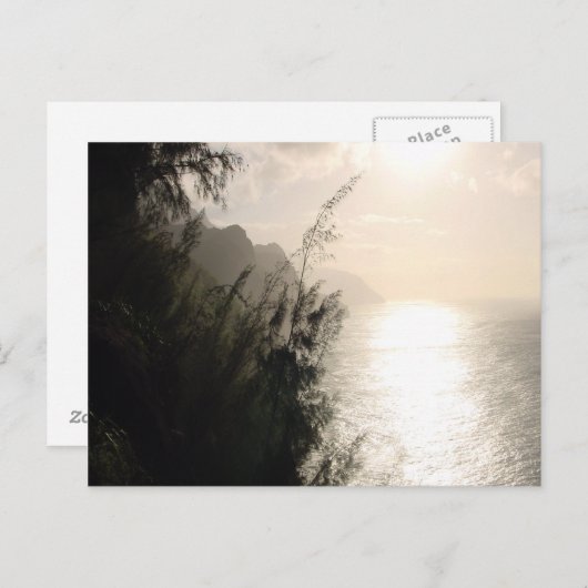 Na Pali Coast Staat Park sun Hawaii Postkarte (Vorne/Hinten)