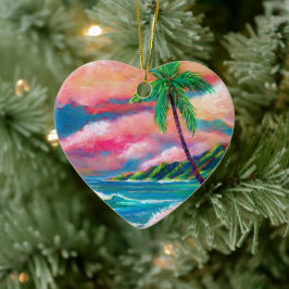 Na Pali Coast Weihnachten Keramik Ornament