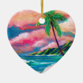 Na Pali Coast Weihnachten Keramik Ornament (Vorne)
