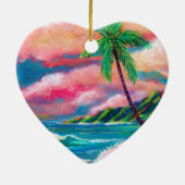 Na Pali Coast Weihnachten Keramik Ornament (Hinten)