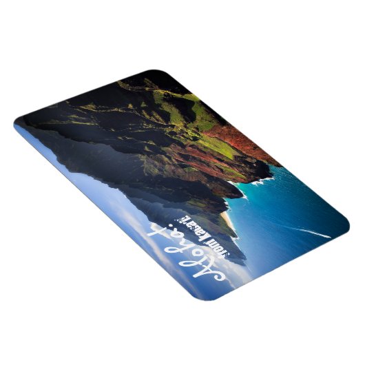 Na Pali Küste auf der Insel Kauai, Hawaii Magnet (Rechte Seite)