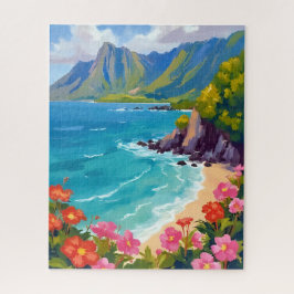 Na Pali Küste Kauai Hawaii Küstenlinie Malerei Puzzle