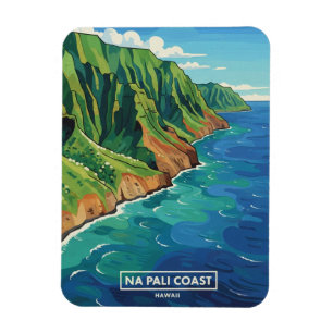 Nā Pali Küste Kauai Hawaii Reise Magnet