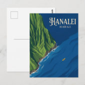 Na Pali Küste USA Postkarte (Vorne/Hinten)