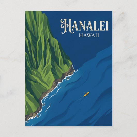 Na Pali Küste USA Postkarte (Vorderseite)