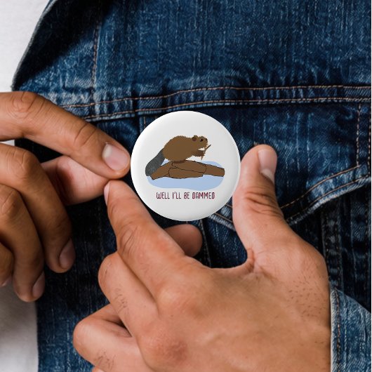 Na, So Was! Design | Sassy Beaver-Wortspiel Button