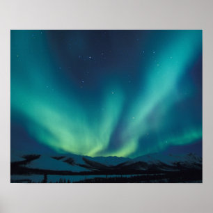 NA, USA, Alaska, Brooks Range, Grüne Vorhänge Poster