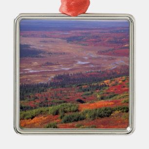 NA, USA, Alaska, Denali NP, Blick auf McKinley Ornament Aus Metall
