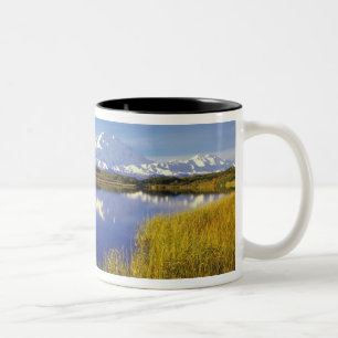 NA, USA, Alaska, Denali NP Mt. McKinley in Zweifarbige Tasse