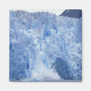 NA, USA, Alaska. Gletscher fällt ins Wasser Magnet
