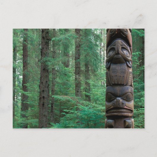 NA, USA, Alaska, Sitka, Sitka Totem Park, A Postkarte (Vorderseite)