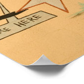 NA, USA, Arizona, Holbrook Route 66 Road mural Poster (Ecke)