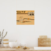 NA, USA, Arizona, Holbrook Route 66 Road mural Poster (Küche)