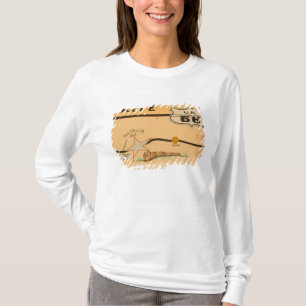 NA, USA, Arizona, Holbrook Route 66 Road mural T-Shirt