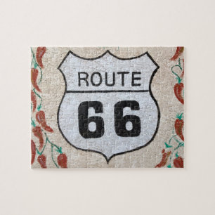NA, USA, Arizona, Holbrook Route 66 Straßenschild Puzzle