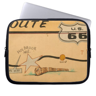 NA, USA, Arizona, Holbrook Route 66 Wandbild Laptopschutzhülle