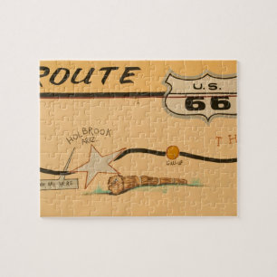 NA, USA, Arizona, Holbrook Route 66 Wandbild Puzzle