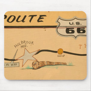 NA, USA, Arizona, Holbrook Route 66 Wandgemälde Mousepad