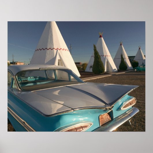 NA, USA, Arizona, Holbrook Route 66, Wigwam 2 Poster (Vorne)