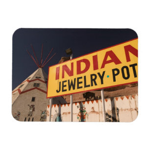 NA, USA, Arizona, Lupton Yellowhorse Indian Magnet