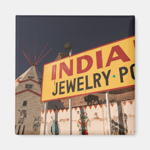 NA, USA, Arizona, Lupton Yellowhorse Indian Magnet