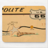 Na, USA, Arizona, Straßenwandgemälde Holbrook Mousepad (Vorne)
