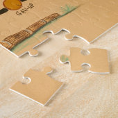 Na, USA, Arizona, Straßenwandgemälde Holbrook Puzzle (Seite)