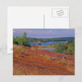 NA, USA, Maine. Blueberry Barrens. Postkarte (Vorne/Hinten)