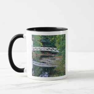 NA, USA, Maine.  Brücke über einen Teich in Somesv Tasse