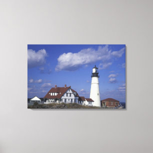 NA, USA, Maine, in der Nähe von Portland, Head Por Leinwanddruck