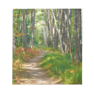 NA, USA, Maine.  Jessup-Pfad in Acadia National Notizblock
