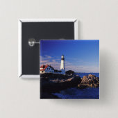 NA, USA, Maine. Leuchtturm Portland Head. Button (Vorne & Hinten)