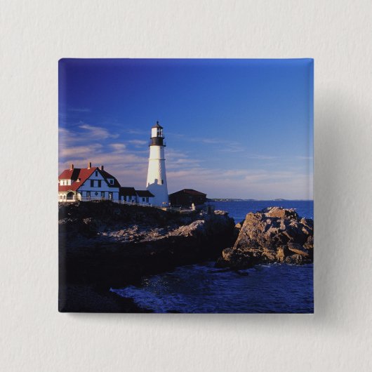 NA, USA, Maine. Leuchtturm Portland Head. Button (Vorderseite)
